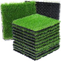 Pastilhas de Grama Artificial VANCASTLE 30x30cm Kit com 9 Peças Encaixáveis Pastilhas de Grama Artificial VANCASTLE 30x30cm Kit com 9 Peças Encaixáveis