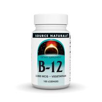 Pastilhas de vitamina B-12 Source Naturals 2000mcg - 100 unidades