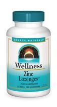 Pastilhas de zinco Source Naturals Wellness Pêssego e Framboesa 23 mg