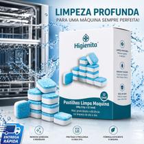 Pastilhas Higienita para Máquina de Lavar Roupas Caixa com 12 Tabletes Limpadores