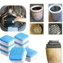 Pastilhas Limpar Higienizar Maquina De Lavar Kit 12 Tabletes