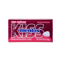Pastilhas Mentos Kiss Morango Lata Com 50 Unidades Pastilhas Mentos Kiss Morango Lata Com 50 Unidades