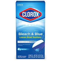 Pastilhas para banheiro Clorox Ultra Clean com cloro e fragrância de chuva limpa, 4x2,47oz/pct. (variação possível)