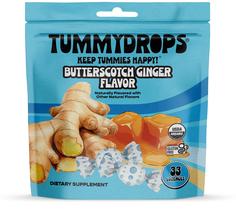 Pastilhas para barriga Butterscotch Ginger Organic 33 unidades