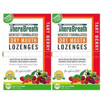 Pastilhas para boca seca TheraBreath Tart Berry Flavor 100x2
