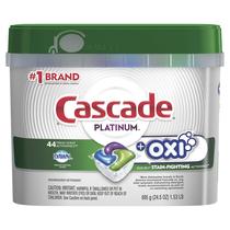 Pastilhas para Lava-louças Cascade Platinum ActionPacs Oxi 44 unidades