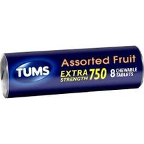 Pastilhas Tums Antacid Extra Strength 750 Fruit - 8 Unidades