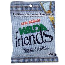 Pastilhas valda friends sem açúcar mentol eucaliptol 25g