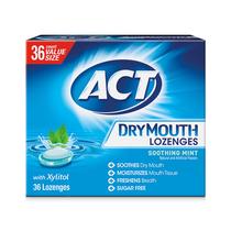 Pastillas para Boca Seca ACT con Xilitol y Menta Suave 36