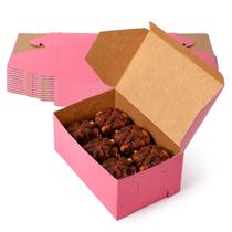 Pastry Box Fit Meal Prep Pink, pacote com 25 cupcakes de 20 x 13 x 9 cm Pastry Box Fit Meal Prep Pink, pacote com 25 cupcakes de 20 x 13 x 9 cm