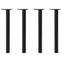 Patas de Mesa vidaXL 4 Ajustables en Altura Hierro Negro 71 cm