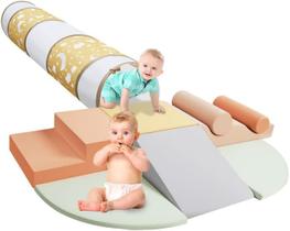 PATAZOK Brinquedo de Escalada para Bebês e Crianças Pequenas, Conjunto de Espuma com 9 Peças PATAZOK Brinquedo de Escalada para Bebês e Crianças Pequenas, Conjunto de Espuma com 9 Peças