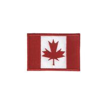 Patch Bordado Bandeira Canadá Com Fecho De Contato