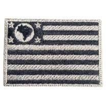 Patch Bordado Bandeira de São Paulo em Baixa Visibilidade 6,5 x 4,5cm