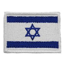 Patch Bordado Bandeira Israel Termocolante Aplique 5x3,5cm