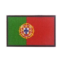 Patch Bordado Da Bandeira De Portugal Com tiras autocolantes, Adesivo Tático Refletivo IR Para Mochila