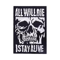 Patch Bordado De Caveira Punk Ghost Mask Para Aplicação a Ferro Em Roupas, Mochilas E Decoração De