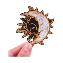 Patch Bordado De Cogumelo UFO Para Camping, Termocolante Para Roupas, Adesivo Para Costurar.