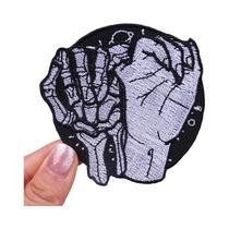 Patch Bordado De Macaco Fumante Estilo Punk, Animal Feroz, Termocolante DIY Para Roupas E Jaquetas