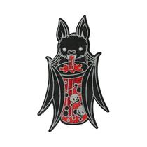 Patch Bordado De Morcego Vampiro De Halloween Para Aplicar Com Ferro Ou Costurar Em Roupas, Bonés,