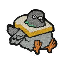 Patch Bordado De Pombo Com Torrada, Termocolante Ou Costurável Para Roupas, Bonés, Bolsas, Jaquetas,
