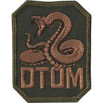 Patch Bordado Dtom Cobra Com Fecho De Contato