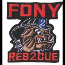 Patch Bordado Fdny - Res 2 Cue Com Fecho De Contato