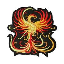 Patch Bordado Grande De Fênix Para Aplicar Com Ferro Ou Costurar Em Roupas, Bonés, Bolsas, Jaquetas,