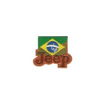 Patch Bordado Jeep Brasil Com Fecho De Contato
