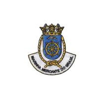 Patch Bordado Marinha Mercante Com Fecho De Contato