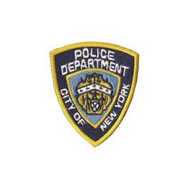 Patch Bordado Police Dep New York Com Fecho De Contato