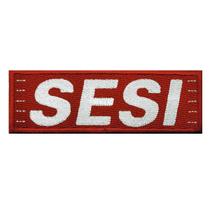 Patch Bordado Sesi Moletom Unidade Termocolante Aplique 15x5