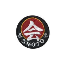 Patch Bordado Shoto Karatê Kimonos Com Fecho De Contato