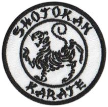 Patch Bordado Shotokan Karate Com Fecho De Contato