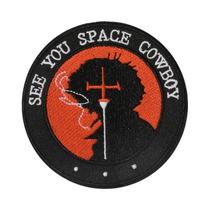 Patch Bordado Space Cowboy, Emblema Rock Punk, Aplicável a Roupas, Boné, Jaqueta, Chapéu Trucker,