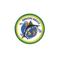 Patch Bordado Submarino Humaita Com Fecho De Contato