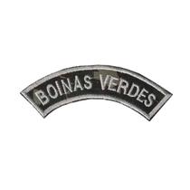 Patch Bordado Tarjeta Boinas Verde 3cm x 12,5cm Patch Bordado Tarjeta Boinas Verde 3cm x 12,5cm