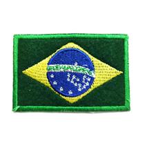 Patch Bordado Termocolante BANDEIRA Brasil