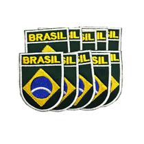 Patch Bordado Termocolante BANDEIRA Brasil