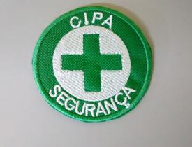 Patch bordado termocolante, Brigada de Incêndio ou CIPA, 7cm