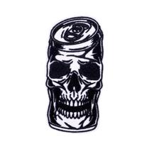 Patch Bordado Termocolante Com Tema Hippie, Rock, Biker, Punk, Divertido, Para Costurar Em Roupas.