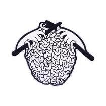Patch Bordado Termocolante Com Tema Hippie, Rock, Biker, Punk, Divertido, Para Costurar Em Roupas.