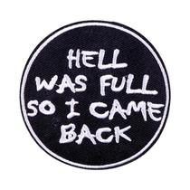 Patch Bordado Termocolante Com Tema Hippie, Rock, Biker, Punk, Divertido, Para Costurar Em Roupas.