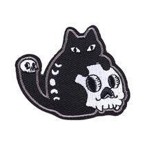 Patch Bordado Termocolante Com Tema Hippie, Rock, Biker, Punk, Divertido, Para Costurar Em Roupas.