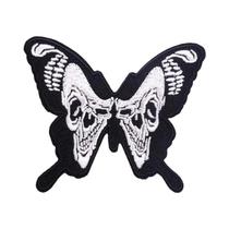 Patch Bordado Termocolante Com Tema Hippie, Rock, Biker, Punk, Divertido, Para Costurar Em Roupas.