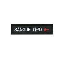 Patch Bordado Tipo Sanguíneo B- Comfecho De Contato