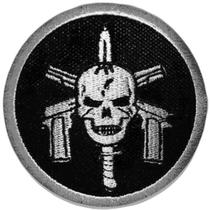 Patch Bordado Tropa De Elite Negativo Com Fecho De Contato