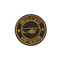 Patch Bordado Us Army Aviation Com Fecho De Contato
