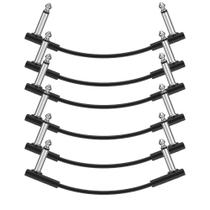 Patch Cables Donner Flat para pedal de efeito de guitarra, 15 cm, pacote com 6