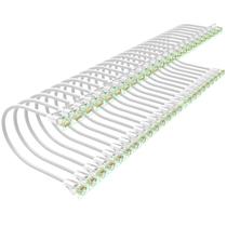 Patch Cables Xcftaud Cat 6 de 1 pé (30 cm), pacote com 24 unidades, 10 Gbps e 550 Mhz